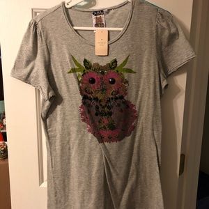 NWT Forever 21 Owl T-Shirt